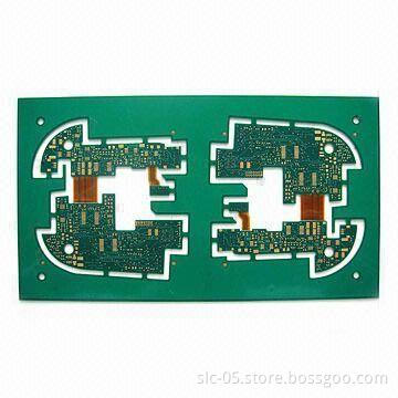 Rigid-flex PCB with six layers, for telecommunication